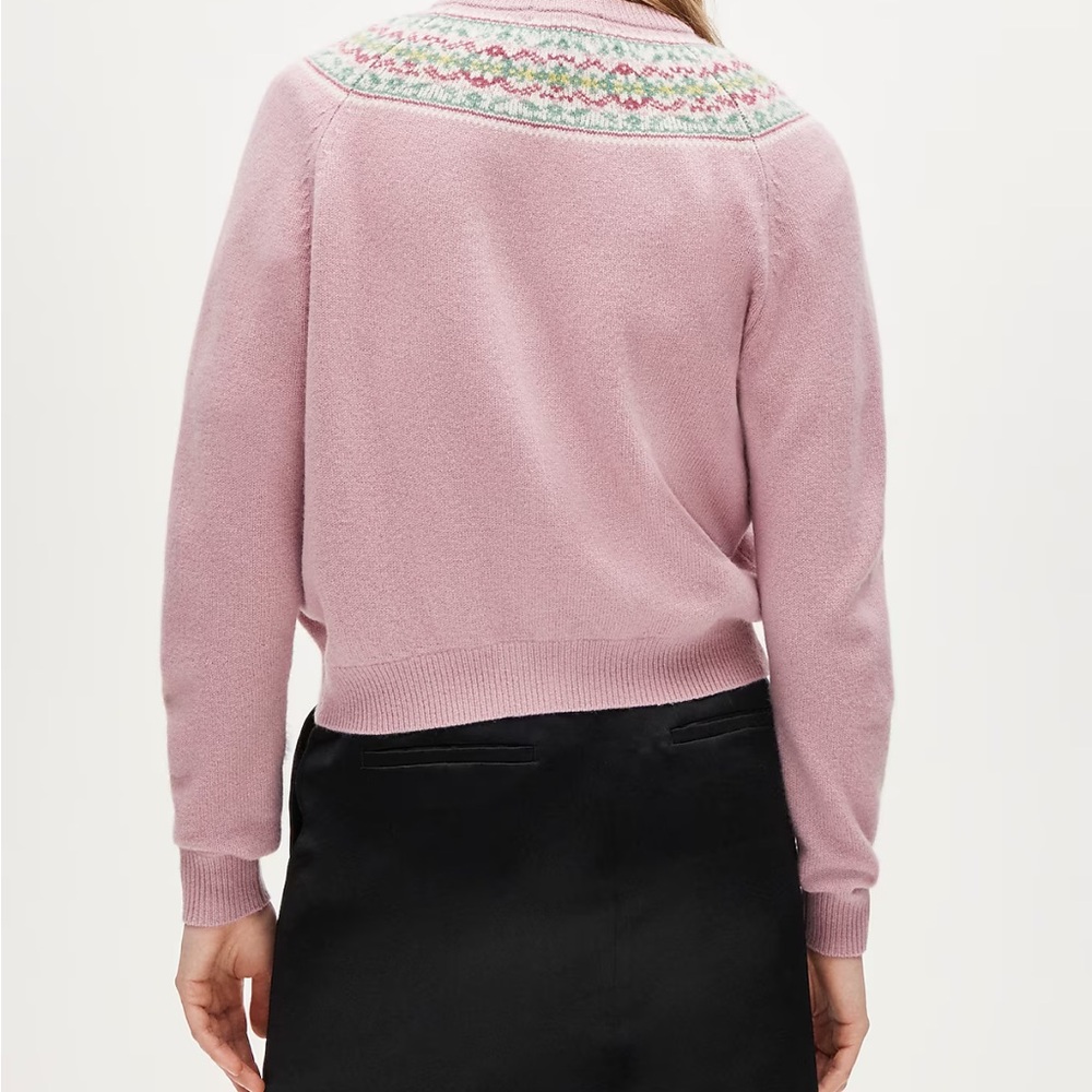 Classic Fair Isle cardigan in vintage wool - Picture 3 of 7